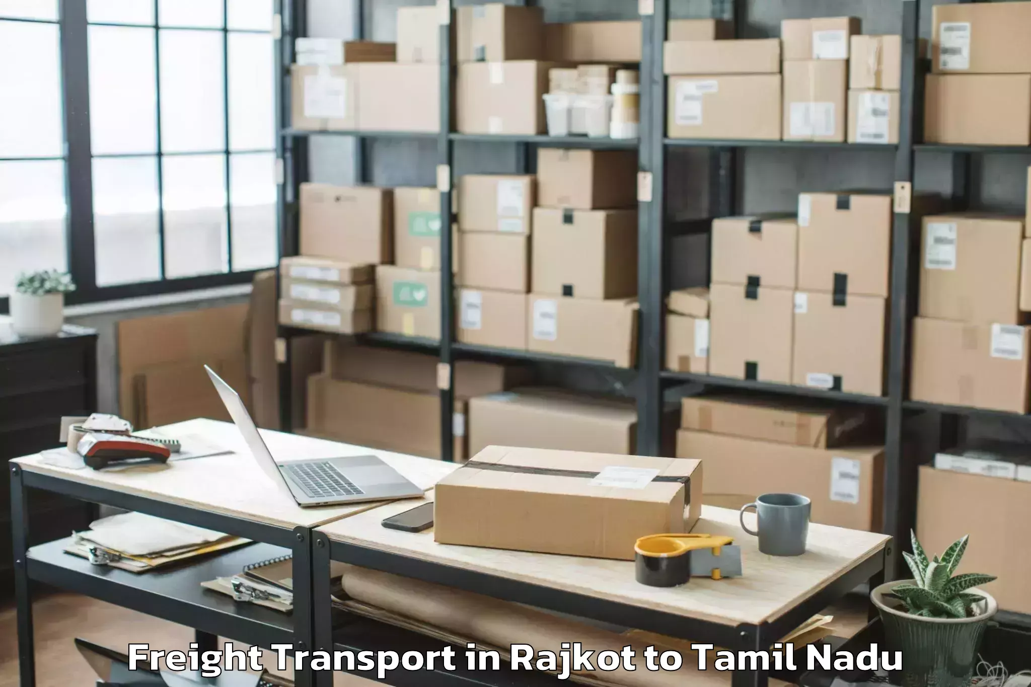 Expert Rajkot to Karur Freight Transport